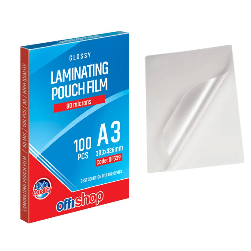 Folie Laminare A3, 80Mic, 100 Buc/Top - Offishop