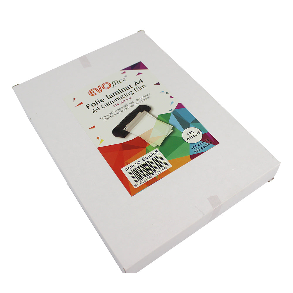 Folie Laminat A4 175 Microni 100 Coli/Top Evoffice