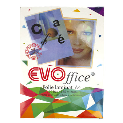 Folie Laminat A4 (216*303 Mm)125 Microni 100 Coli/Top Evoffice