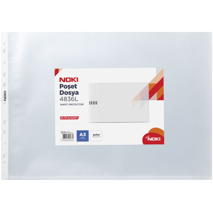 Folie Protectie A3 Landscape 25/Set Noki