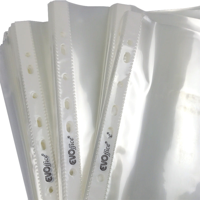 Folie Protectie Documente A4 Cristal, 90 Microni, 100 Buc/Set Evoffice