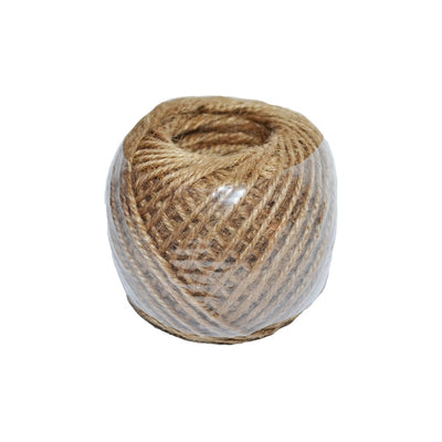 Ghem de sfoară din iută naturală maro de 100g, fir foarte rezistent, ideal pentru ambalare colete, artizanat și grădinărit