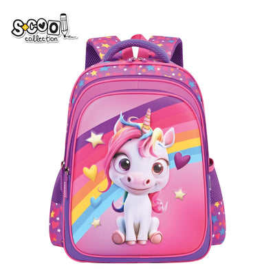Ghiozdan 3D Ergonomic Unicorn, 42X30X22 Cm - S-Cool