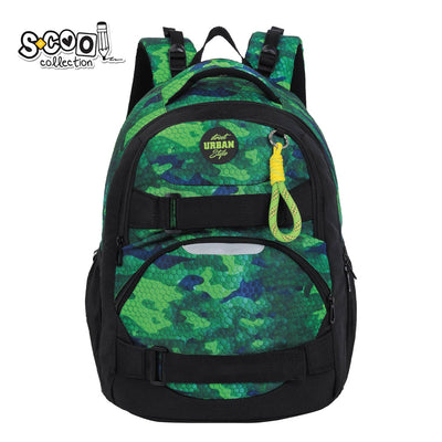 Ghiozdan Anatomic Urban, Green Army, 43X29X22 Cm - S-Cool