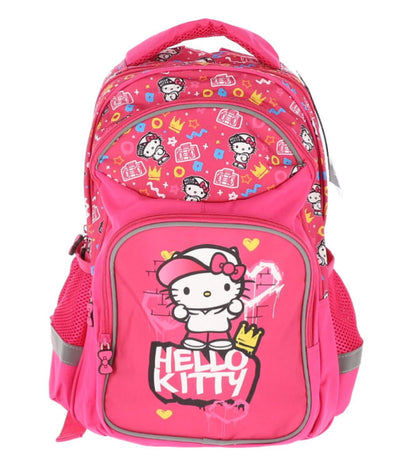 Ghiozdan Clasele 1-4 Hello Kitty 3 Fermoare Roz Pigna