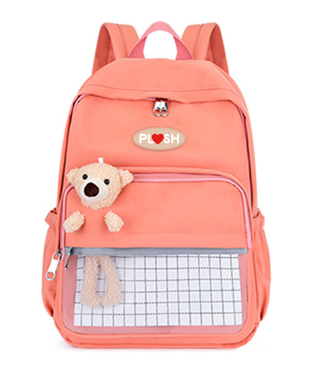 Ghiozdan Clasele I-Iv Portocaliu Cu Ursulet Plus Pigna