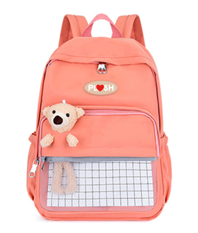 Ghiozdan Clasele I-Iv Portocaliu Cu Ursulet Plus Pigna