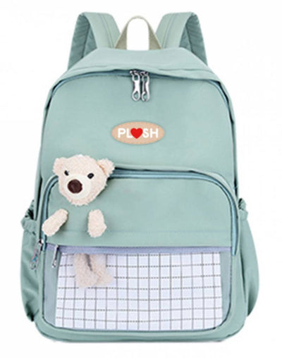 Ghiozdan Clasele I-Iv Verde Cu Ursulet Plus Pigna