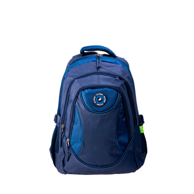 Ghiozdan adolescenti Ecada 61501A Uni albastru inchis inaltime 46 cm spate ergonomic buretat si compartimente mari