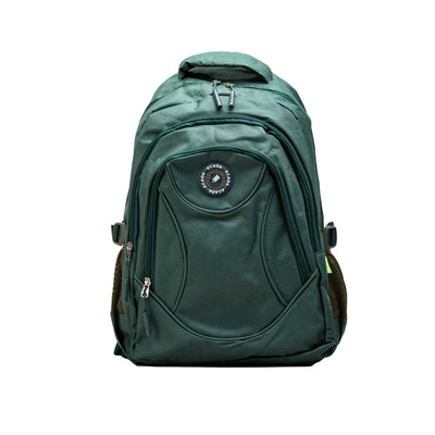 Ghiozdan baieti Ecada 61501V Uni verde armata inaltime 46 cm spate ergonomic buretat si compartimente mari pentru gimnaziu si liceu