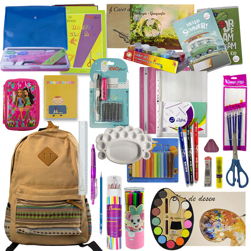 Ghiozdan Premium Echipat Clasele 3-4 - Fete