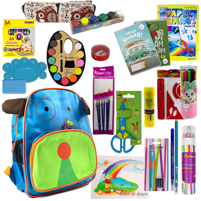 Ghiozdan Premium Echipat Pentru Gradinita Si Clasa 0 - Baieti