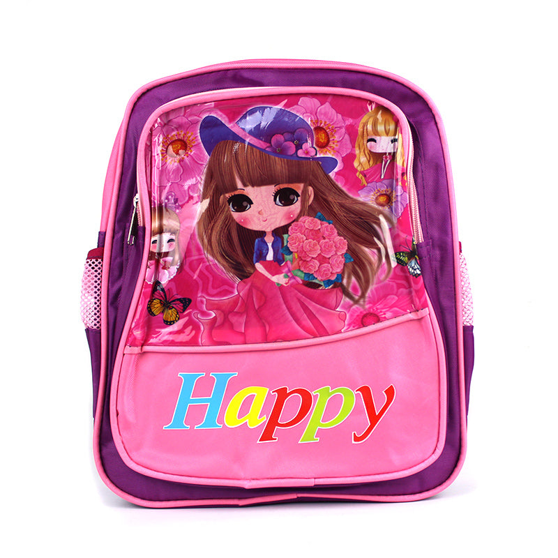 Ghiozdan Scolari 34*26,5*9,5 Cm 2 Fermoare Happy - Fete