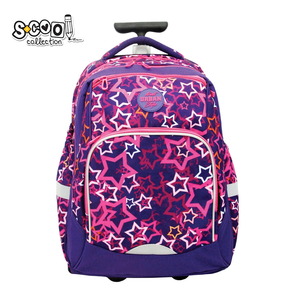 Ghiozdan trolley URBAN, STARS, 46x34x20 cm - S-COOL