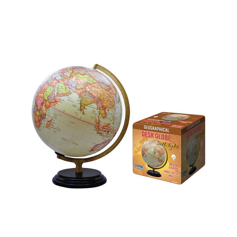 Glob Pamantesc Cu Lumina, Lux, 32 Cm - S-Cool