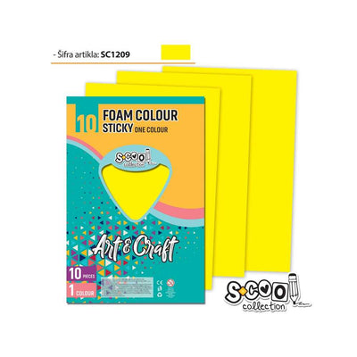 Hartie Buretata, Adeziva, Galbena, 10 Buc/Set, 20X30 Cm - S-Cool