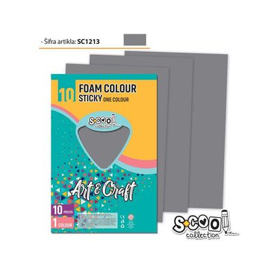 Hartie Buretata, Adeziva, Gri Deschis, 10 Buc/Set, 20X30 Cm - S-Cool