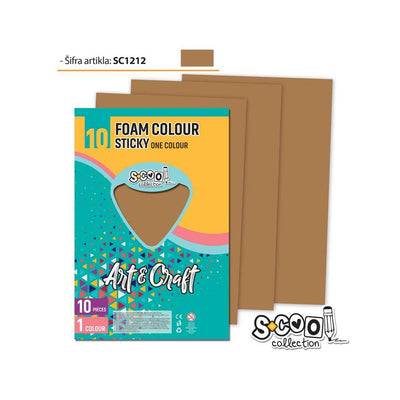 Hartie Buretata, Adeziva, Maro Deschis, 10 Buc/Set, 20X30 Cm - S-Cool