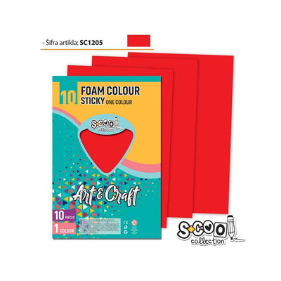 Hartie Buretata, Adeziva, Rosie, 10 Buc/Set, 20X30 Cm - S-Cool