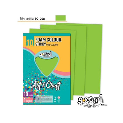 Hartie Buretata, Adeziva, Verde Deschis, 10 Buc/Set, 20X30 Cm - S-Cool