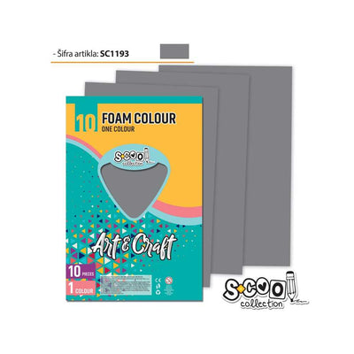 Hartie Buretata, Gri, 10Buc/Set, 20X30 Cm - S-Cool