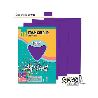 Hartie Buretata, Mov, 10Buc/Set, 20X30 Cm - S-Cool