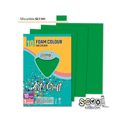 Hartie Buretata,Verde, 10Buc/Set, 20X30 Cm - S-Cool