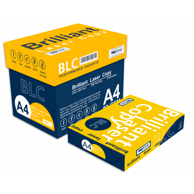 Hartie Copiator A4, 80G/Mp. 500 Coli/Top, Brilliant Lasercopy