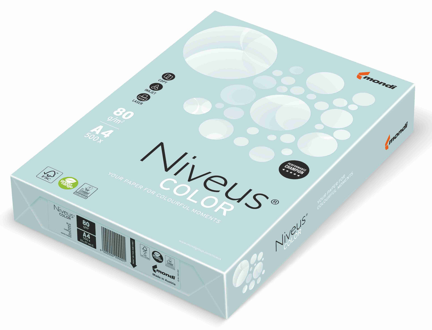 Hartie Copiator A4 Albastru Deschis Pal 80G 500/Top Bl29 Niveus