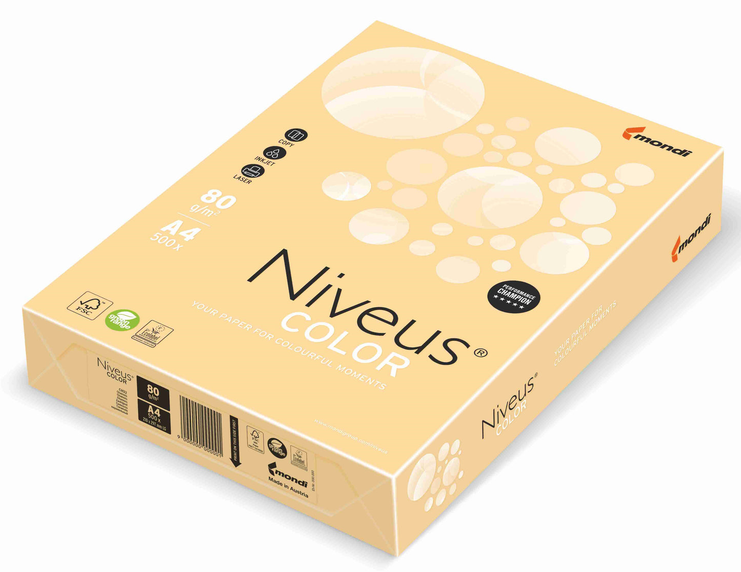 Hartie Copiator A4 Crem Chamois Pal 80G 500/Top Ch32 Niveus