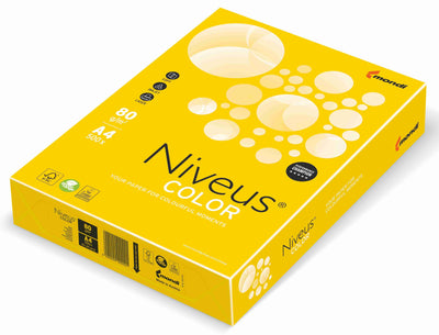 Hartie Copiator A4 Galben Mustar Intens 80G 500/Top Ig50 Niveus