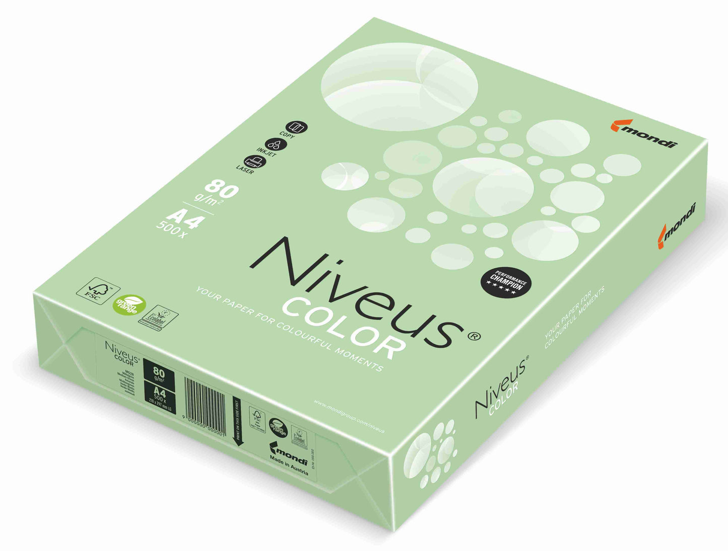 Hartie Copiator A4 Verde Deschis Pal 80G 500/Top Mg28 Niveus