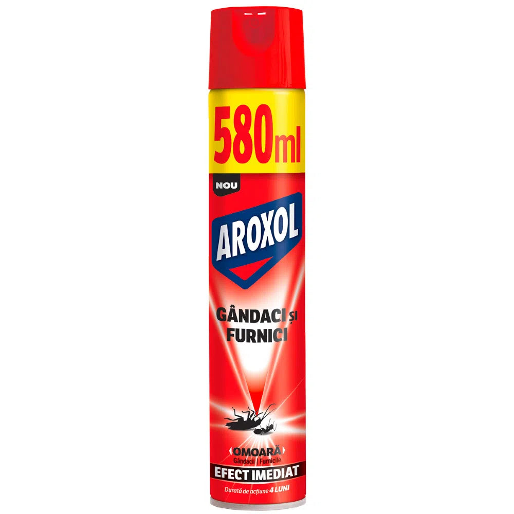 Aroxol Spray Impotriva Gandacilor si Furnicilor – 580 ml