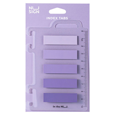 Index Adeziv Plastic 12*44Mm 5 Culori Violet 20 File Rigla Nusign Deli