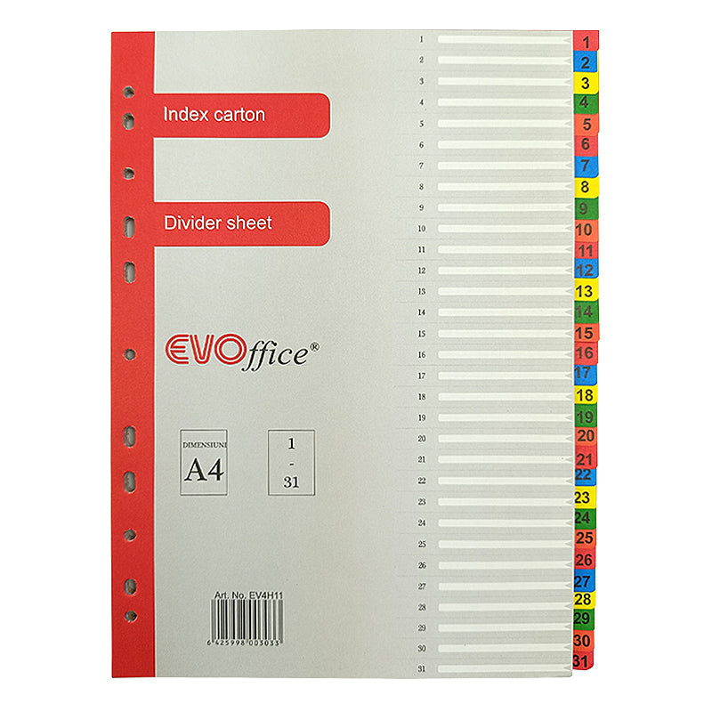 Index Carton 1-31 Evoffice
