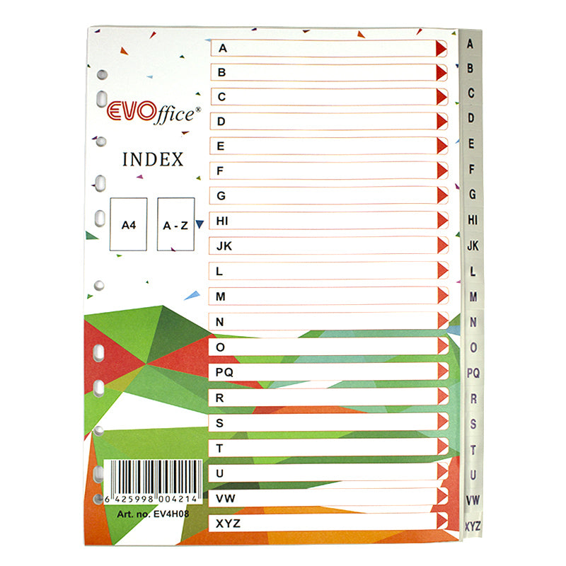 Index Plastic A-Z Evoffice