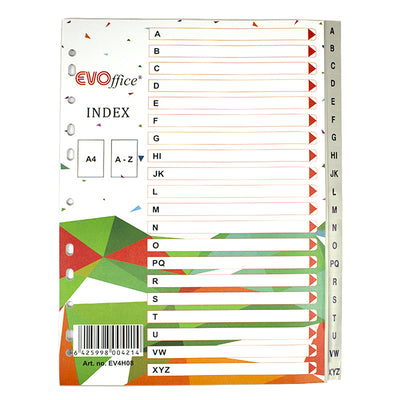 Index Plastic A-Z Evoffice
