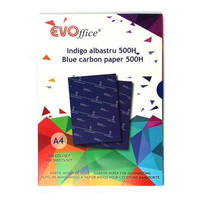 Indigo Albastru 100Coli/Set Evoffice