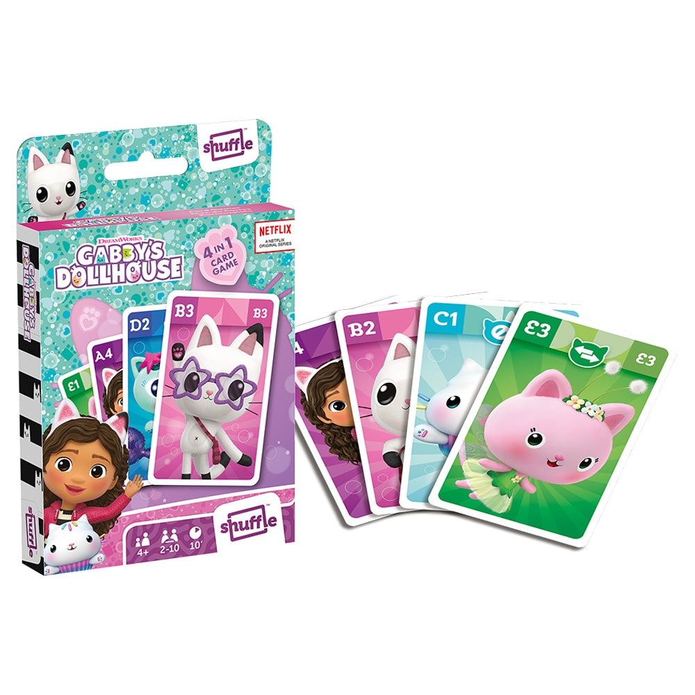Joc 4 in 1 Gabby's Dollhouse, Shuffle Fun