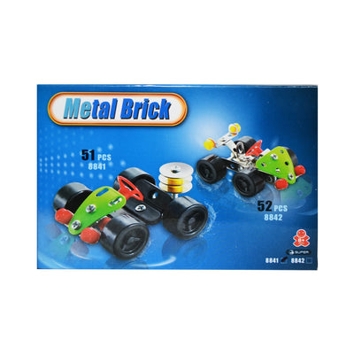 Joc Constructii Metal, Masina De Curse, 51 Piese