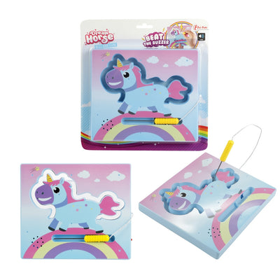 Joc de îndemânare electric Beat the Buzzer cu design unicorn Toi-Toys pentru copii și test de precizie.