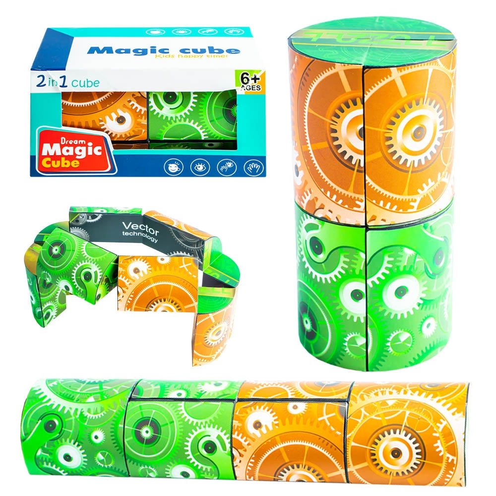 Jucarie miscari infinite 3D cilindru in jumatate