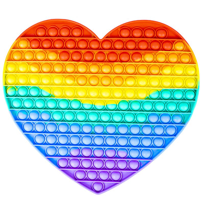 Jucarie Senzoriala, Antistres, Curcubeu, Xxl, Inimioara