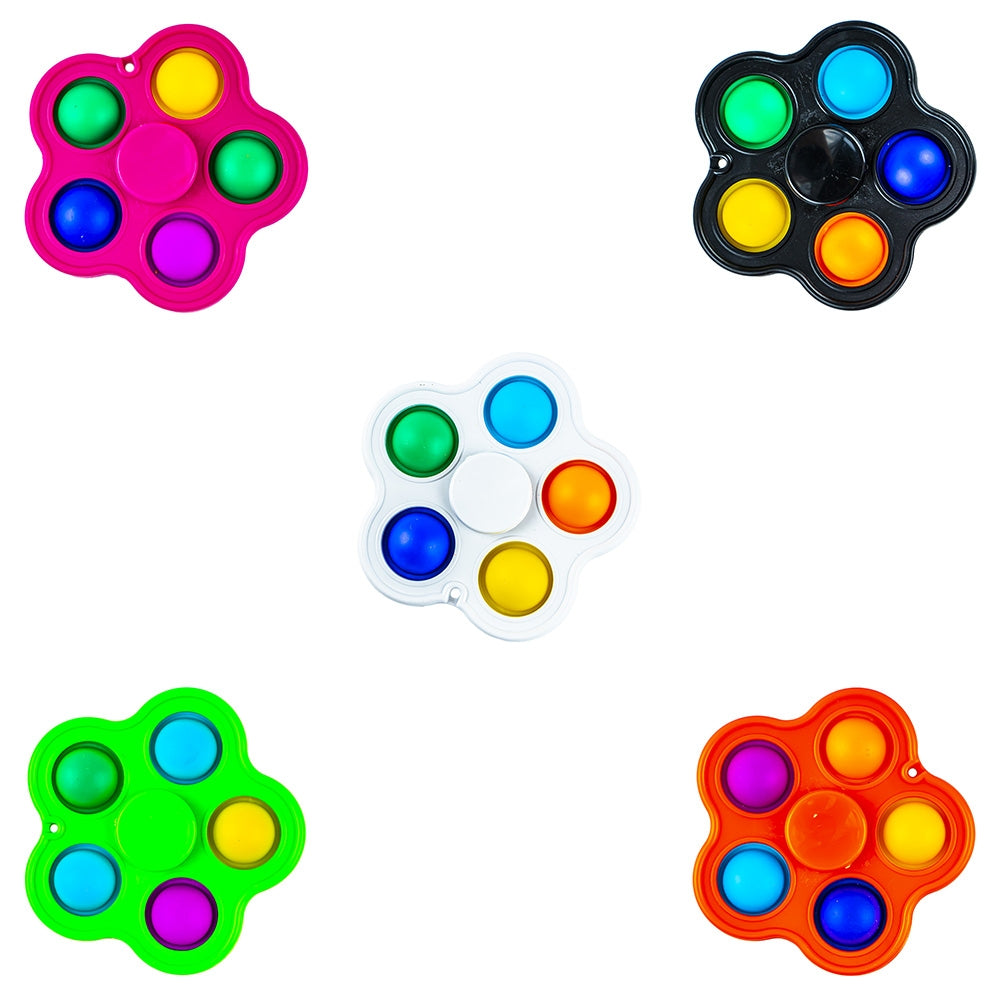 Jucarie senzoriala, antistres, spinner, 5 bule floare