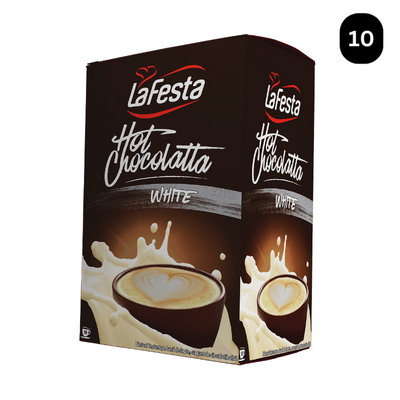 La Festa Ciocolată Caldă Albă 10 Plicuri
