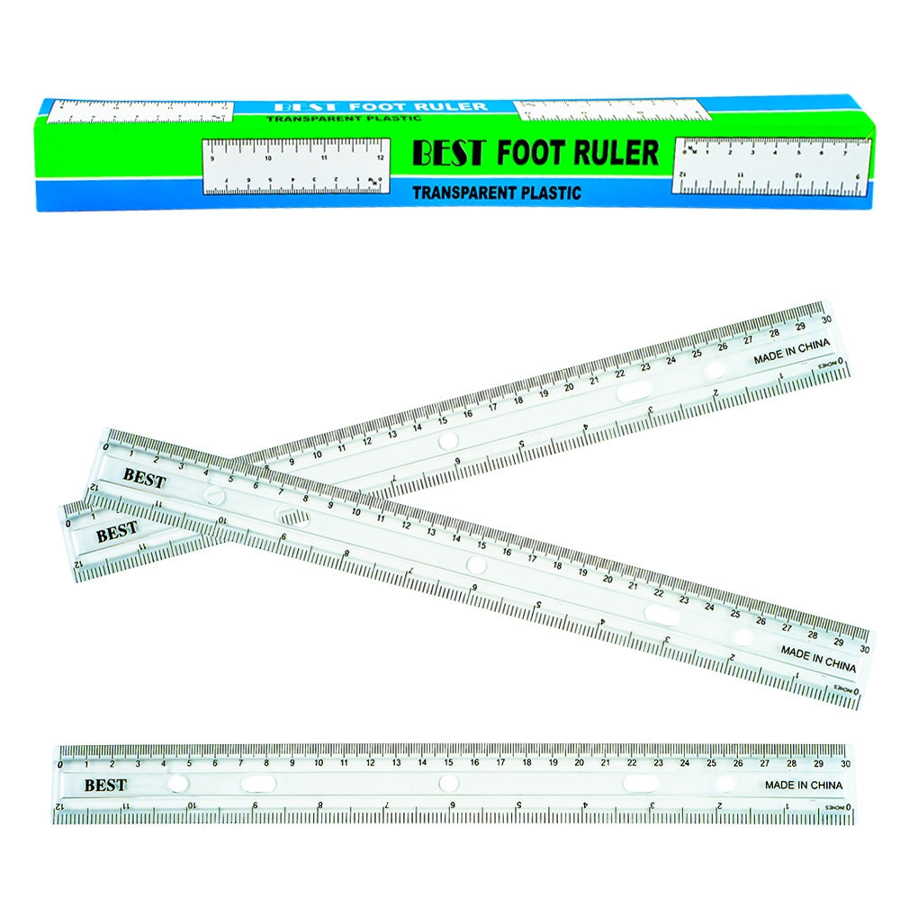 Liniar 30 cm transparent