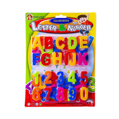 Litere majuscule+ cifre magnetice, 1 set/blister