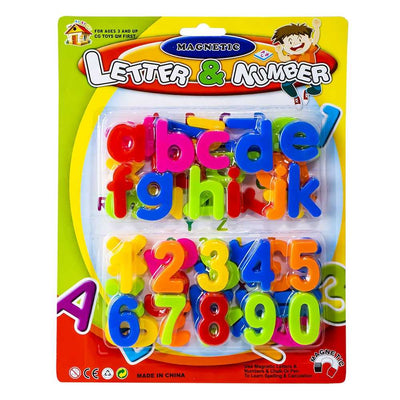 Litere mici + cifre magnetice, 1set/blister