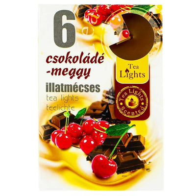 Lumanari Pastila, Ciocolata + Cirese, 6 Buc/Set, 2Cm Diametru Pastila