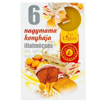 Lumanari Pastila, Grandma'S Kitchen, 6 Buc/Set, 2Cm Diametru Pastila